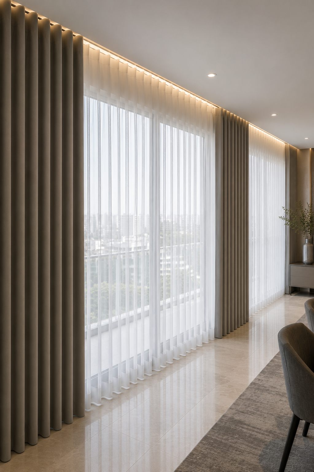 Blackout and Voile combination