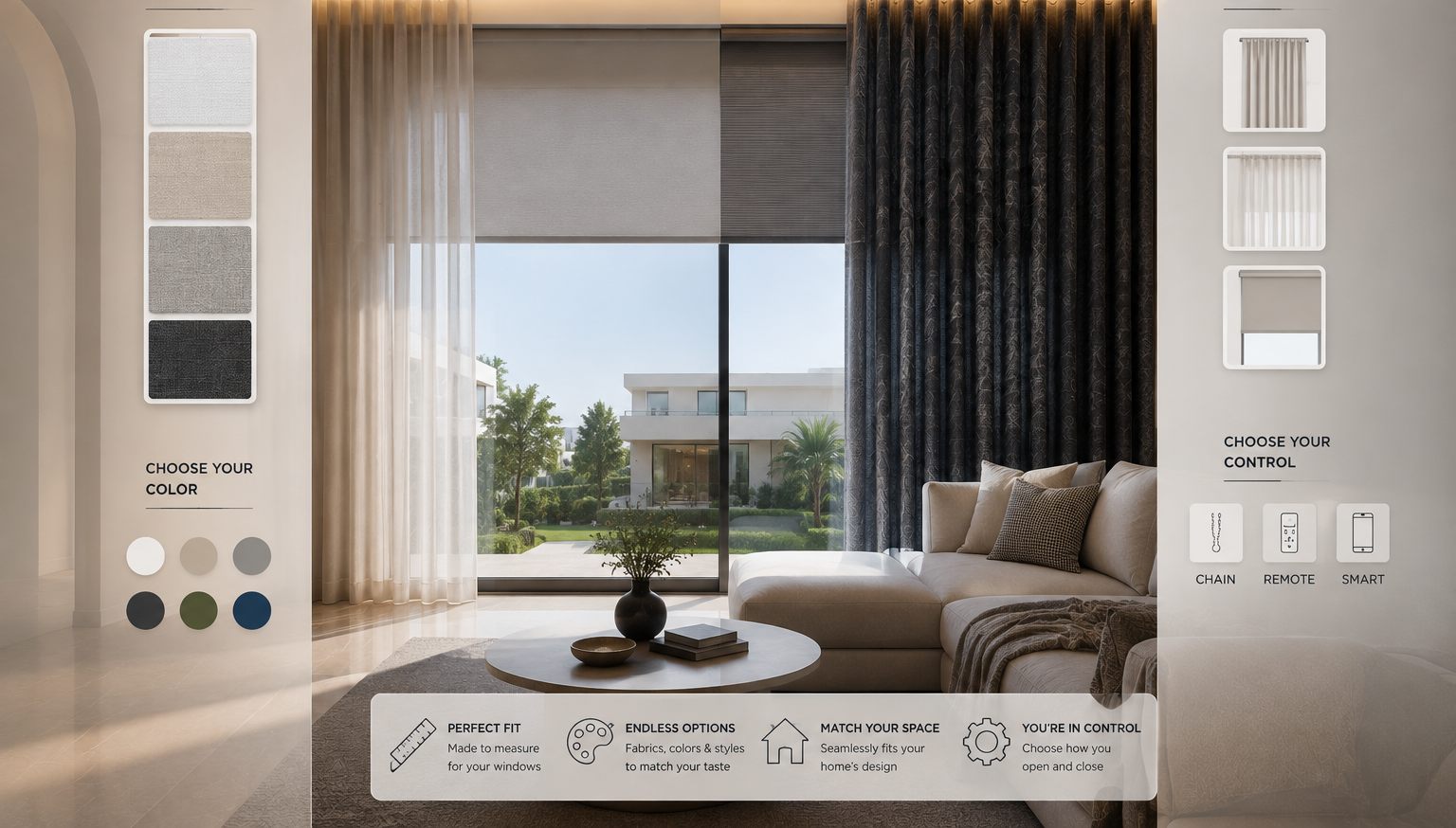 Customizable window treatments
